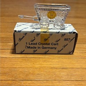 857 Princess House 24% Lead Crystal Cart NIB Retired